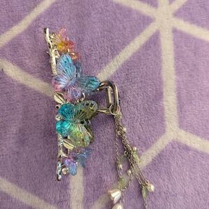 Elegant Silver and Blue Hair Accessories